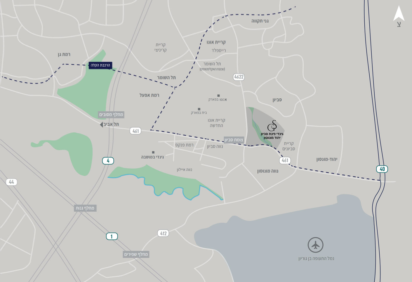 אלמוג כרמל מערב - חיפה - מפה